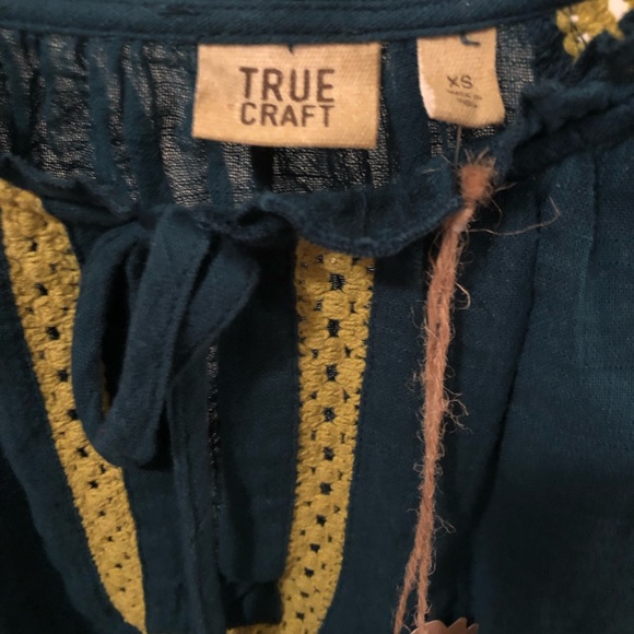 True Craft Women’s “StarGazing” Green XS Blouse - Picture 3 of 5